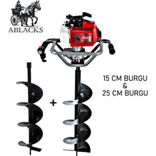 Ablacks Toprak Burgu Makinesi 15 – 25 cm Çift Burgulu