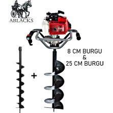 Ablacks Toprak Burgu Makinesi 8 – 25 cm Çift Burgulu