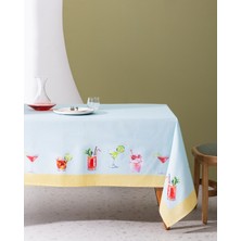 Madame Coco Vienne Masa Örtüsü - 150X150 cm - Renkli