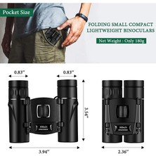 Okgoods Güçlü Dürbün Uzun Menzilli Teleskop Hd Zoom Taşınabilir Profesyonel Katlanır Düşük Işık Gece Görüş Monoküler 4K Turizm Açık Hava Araçları Için (Yurt Dışından)
