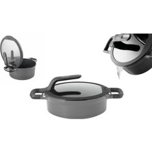 Berghoff Gem Stay Cool Pilav Tenceresi Gri 24 cm