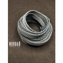 Nurbağ Dokuma Antrasit Yassı Polyester Bağcık 120 cm 1 Çif Bağcık