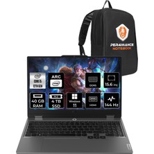 Lenovo Loq Intel Core I5 12450HX 40GB 4tb SSD A530M/4GB 15.6" Fhd 144Hz W11H Taşınabilir Bilgisayar & Per4 Çanta 83FQ000UTRP365