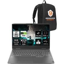 Lenovo Loq Intel Core I5 12450H 24GB 2tb SSD RTX4050/6GB 15.6" Fhd 144Hz Fdos Taşınabilir Bilgisayar & Per4 Çanta 82XV00HLTXP314