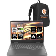 Lenovo Loq Intel Core I5 13420H 40GB 1tb SSD RTX4050/6GB 15.6" Fhd 144Hz Fdos Taşınabilir Bilgisayar & Per4 Çanta 82XV00G6TXP323