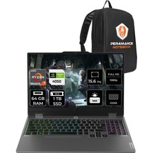 Lenovo Loq Amd Ryzen 7 8845HS 64GB 1tb SSD RTX4050/6GB 15.6" Fhd 144Hz Fdos Taşınabilir Bilgisayar & Per4 Çanta 83DX0093TRP333