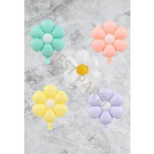 Rönesans Parti Papatya Folyo Balon Seti 5'Li Karışık