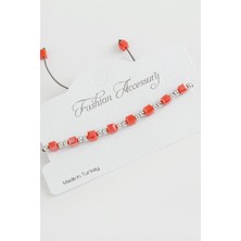 Feryal Küp Top Metal Kristal Bileklik