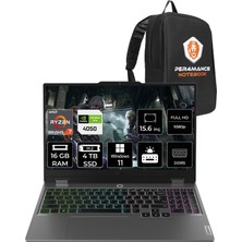 Lenovo Loq Amd Ryzen 7 8845HS 16GB 4tb SSD RTX4050/6GB 15.6" Fhd 144Hz W11H Taşınabilir Bilgisayar & Per4 Çanta 83DX0093TRP350