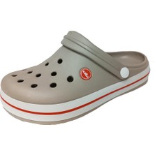 Akınal E195-24  Medical Sabo Kadın Terlik Bej  Beyaz Kırmızı