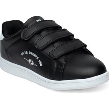 ROW Milena 037-24 Deri Cırtlı Fashion Sneaker Ayakkabı Siyah Beyaz