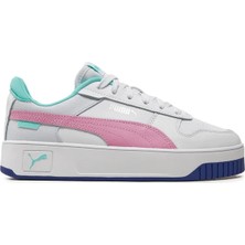 Puma Carina Street Jr Beyaz-Mor Çocuk Günlük Ayakkabı