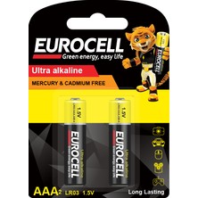 EuroCell Kalem Pil - Aaa2 LR03 1.5 V Ince