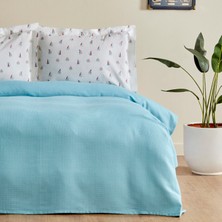Karaca Home Joy Sail %100 Pamuk Tek Kişilik Pike Takımı Turkuaz