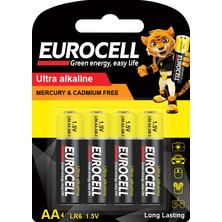 EuroCell Kalem Pil- Aa4 Lr6 1.5 V