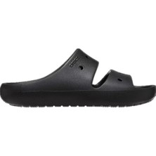 Crocs Classic Sandal V2 Kadın Terlik Siyah Silikon/Plastik Malzeme ile Günlük Kullanım İçin Rahatlık