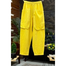 Sahnemoda Torba Cepli Bel Lastikli Pantolon
