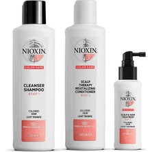 Nioxin System Kit 3 - Boyalı Hafif Ince Saçlar Için Kalınlaştırıcı Bakım