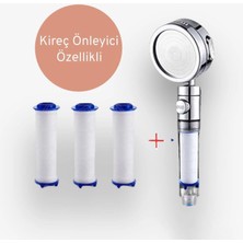 Truva Kireç Önleyici Su Tasarruflu Masaj Özellikli Duş Başlığı ve 3 Adet Yedek Filtre