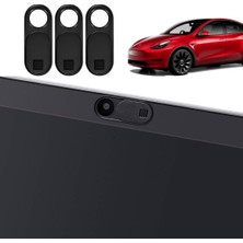 Elo Tesla Model Y  / Model 3iç Kamera Kaydırılan Kapak 3 Adet Set Olarak Ultra Ince