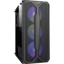 Gamepower Aura 4*120MM Siyah Fan A-Rgb Şerit LED Gaming Atx Kasa