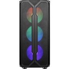 Gamepower Aura 4*120MM Siyah Fan A-Rgb Şerit LED Gaming Atx Kasa