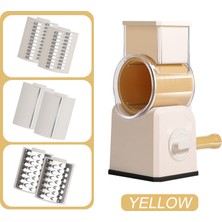 Yaxin Multifunctional Grater Round, Slicer, Handheld Hashbrown Shredder With 3 Drum Blades, Kitchen Manual Speed Walnut Grinder For Potato, Carrot, Vegetables, Nuts, Zucchini (Yurt Dışından)