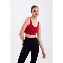 Cervus Kadın Fermuar Detaylı Büstiyer / Spor Büstiyer