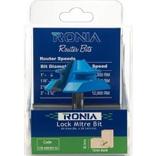 Ronia Ahşap Freze Bıçağı 17B-69930112 Kenar Birleştirme Freze Ucu Sap(D): 12 mm