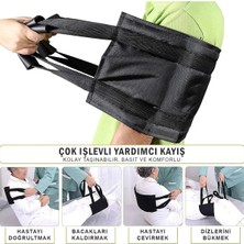 Butik Hasta Taşıma Kemeri Hasta Kaldırma Kemeri Hasta Destek Aparatı Hasta Bakım Aparatı -Gri