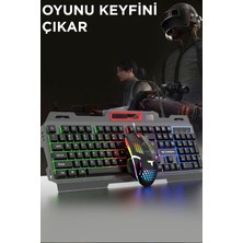 Torima Tmk-06 Gaming Rgb Işıklı Kablolu Q Klavye ve Mouse Seti Siyah