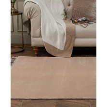 Madame Coco Carol Saçaklı Halı - Vizon - 155X230 cm