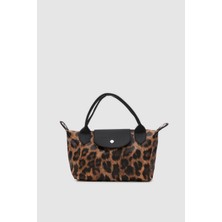 Shule Bags Tiger Small Leopar Desen Omuz Çantası