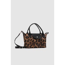 Shule Bags Tiger Small Leopar Desen Omuz Çantası