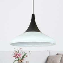 Bamyum Paladin Beyaz Iç Beyaz Tekli Avize Sarkıt Lamba Salon Yatak Odası Antre Avizesi Retro Modelleri