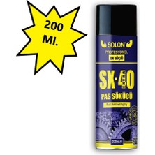 Extra Güçlü Profesyonel SX-40 Pas Sökücü Sprey 200 Ml.