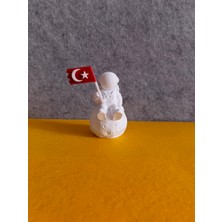 Bayan Rottenmeier Türk Bayraklı Astronot Dekoratif Obje - Biblo - Dekor