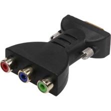 Vuebul 2x 3rca Rgb Dişi - Hd 15-Pin VGA Stili Komponent Video Jak Adaptörü Dönüştürücü (Yurt Dışından)