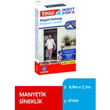 Tesa Mıknatıslı Kapı Sineklik Orta 0,9m x 2,1m Siyah