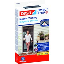 Tesa Mıknatıslı Kapı Sineklik Büyük 1,0m x 2,2m Siyah