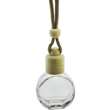 Mutlu Adım 12 Adet 8cc Araba Kokusu Şişesi Bambu Kapaklı Yuvarlak