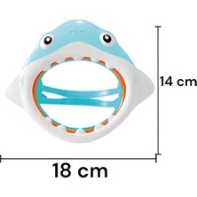intex Köpekbalığı Çocuk Maskesi Şnorkel (3-8 Yaş) - Çocuk Dalış Maskesi Şnorkel Set