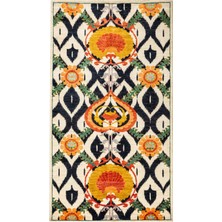 Rugs Modern Suzani Ikat Desen Etnik Çok Renkli Desenli Dekoratif Halı 1714