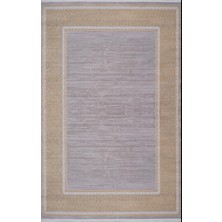 Artemis Halı Mina 03026A Gri Gold Çerçeve Desen Bambu Halı