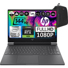 Hp Victus 15-FA0019NT Intel Core I5 12450H 16GB 4tb SSD RTX3050-4GB Windows 11 Pro 15.6" Fhd 144Hz Taşınabilir Bilgisayar A0GU6EA0P04 + Zetta Çanta