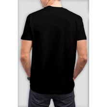 T-35 Kuru Kafa Baskılı Siyah Unisex T-Shirt C1001