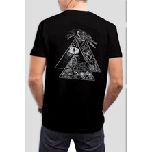 T-35 Karga Baskılı Siyah Unisex T-Shirt C990