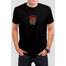 T-35 Motorcycle Baskılı Siyah Uisex T-Shirt C963