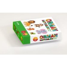 Kolix Baby Puzzle Orman Hayvanları Eğitici Oyun Kartları