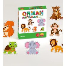 Kolix Baby Puzzle Orman Hayvanları Eğitici Oyun Kartları